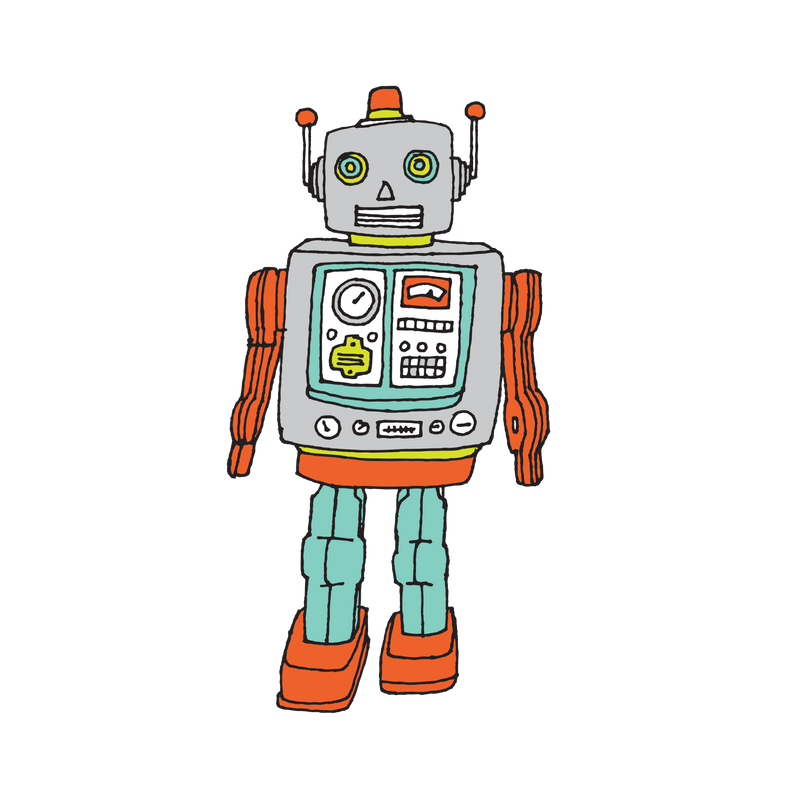 Robot Tattoo Pair - Art Department LLC