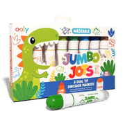 Jumbo Jots Dual Tip Dinosaur Stamp Markers - Set of 8 - Art Department LLC