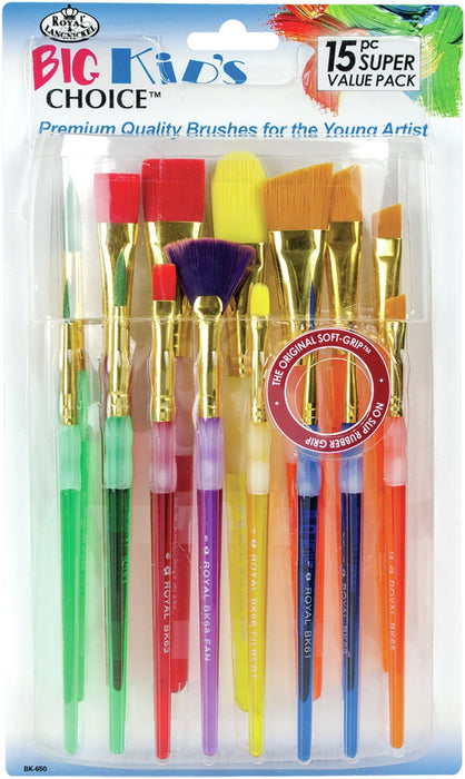Big Kid's Brush Set 15/Pkg - Art Department LLC