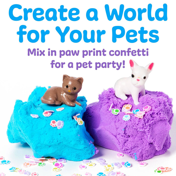 Sensory Mini Play Kit Jar with Cloud Clay: Pets Theme - Art Department LLC