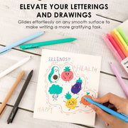 Retractable Colorflow Acrylic Gel Pen Set of 12 - Art Department LLC