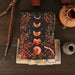 Leather Journal with Moon Print Cover