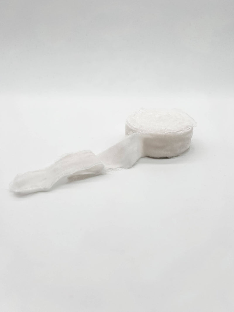 1.25" Raw Edge Velvet Ribbon - Art Department LLC