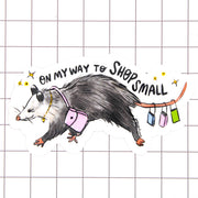 Shop Small Possum Vinyl Sticker - Art Department LLC