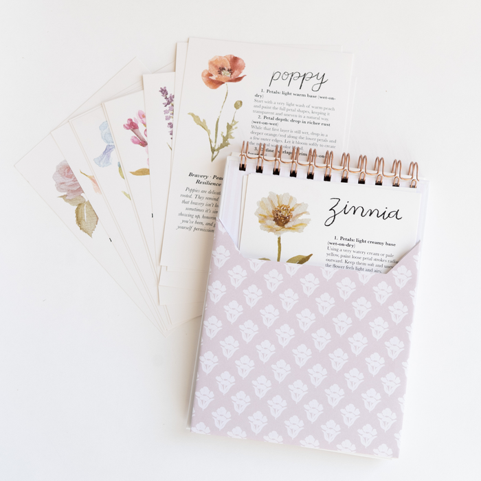 Flowers watercolor workbook