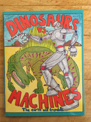 Coloring Book: Dinosaurs vs. Machines, The Earth Will Tremble - Art Department LLC