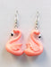 Pink Flamingo Earrings - Art Department LLC