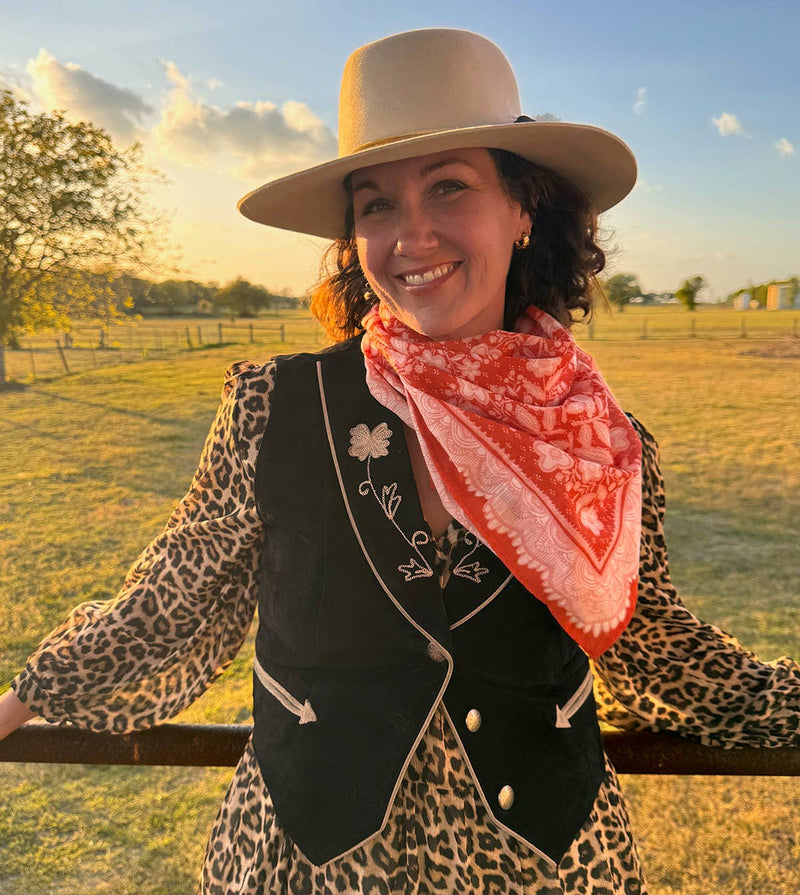 34" Wild Rag Lacey Bandana - Art Department LLC
