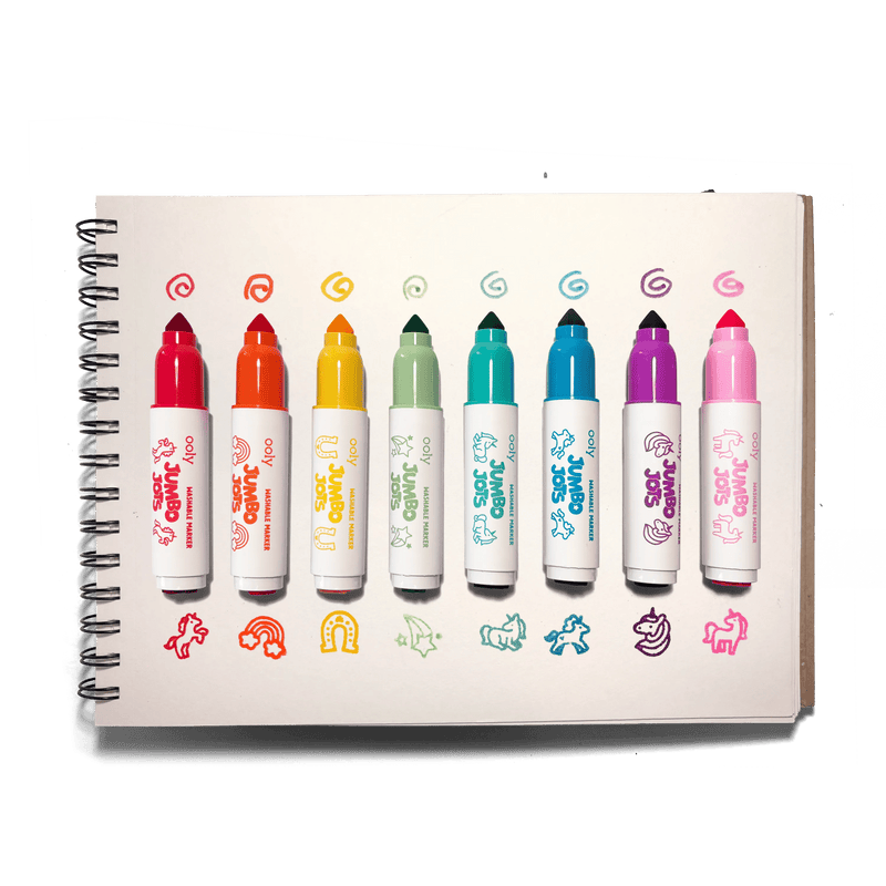 Jumbo Jots Dual Tip Unicorn Markers - Set of 8 - Art Department LLC