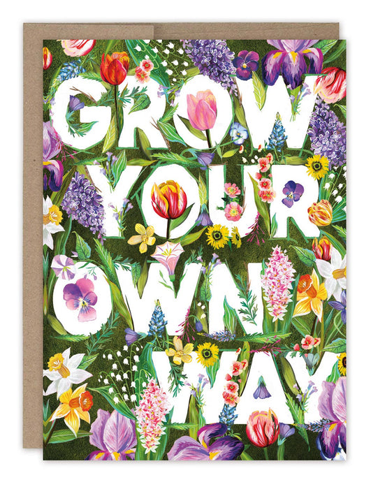 Grow Your Own Way Birthday Card - Art Department LLC