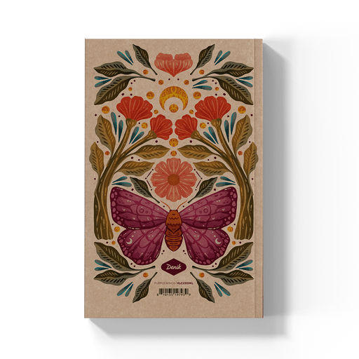 Purple Wings Kraft Layflat Notebook - Art Department LLC