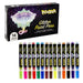 Pintar Glitter Paint Pens 14 Pack, Extra Fine Tip 0.7mm - Art Department LLC