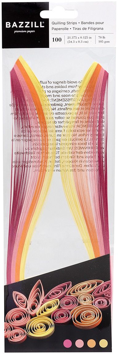 Bazzill Quilling Strip Paper Pack 100/Pkg - Art Department LLC