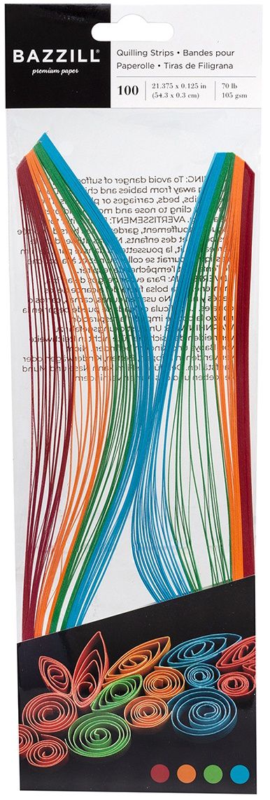 Bazzill Quilling Strip Paper Pack 100/Pkg - Art Department LLC