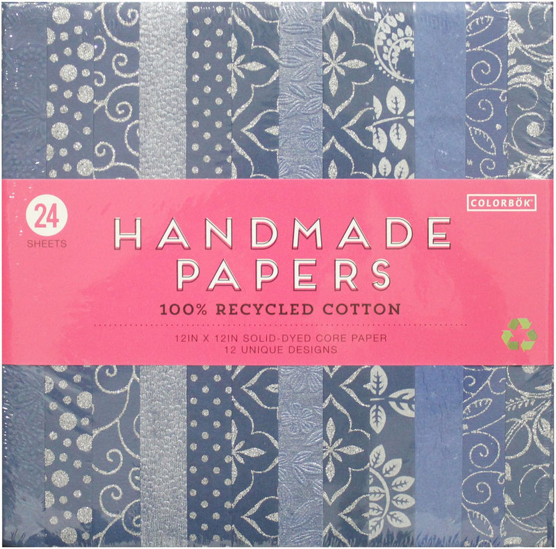 Colorbok Handmade Cardstock Pad 12"X12" 24/Pkg - Art Department LLC