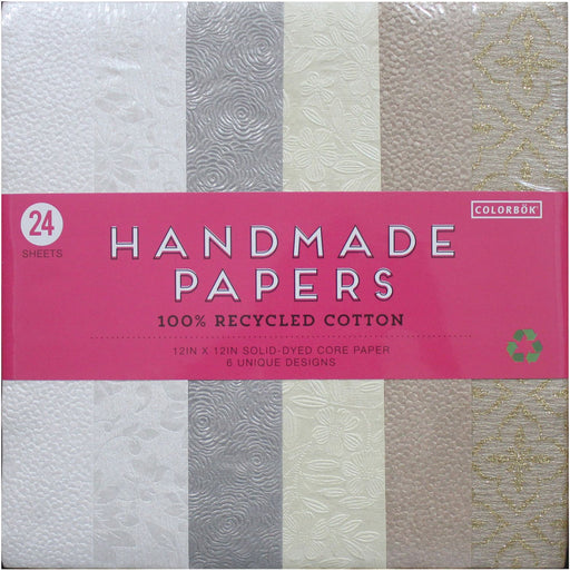 Colorbok Handmade Cardstock Pad 12"X12" 24/Pkg - Art Department LLC
