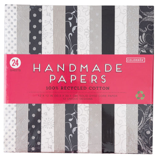 Colorbok Handmade Cardstock Pad 12"X12" 24/Pkg - Art Department LLC