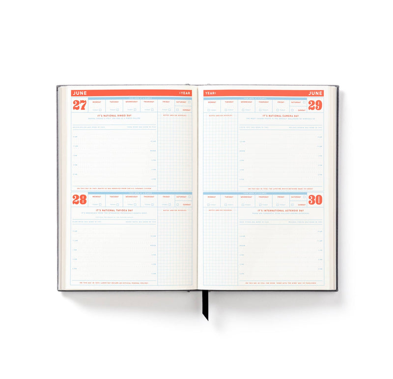 The Perpetually Late Show Undated Standard Planner - Art Department LLC