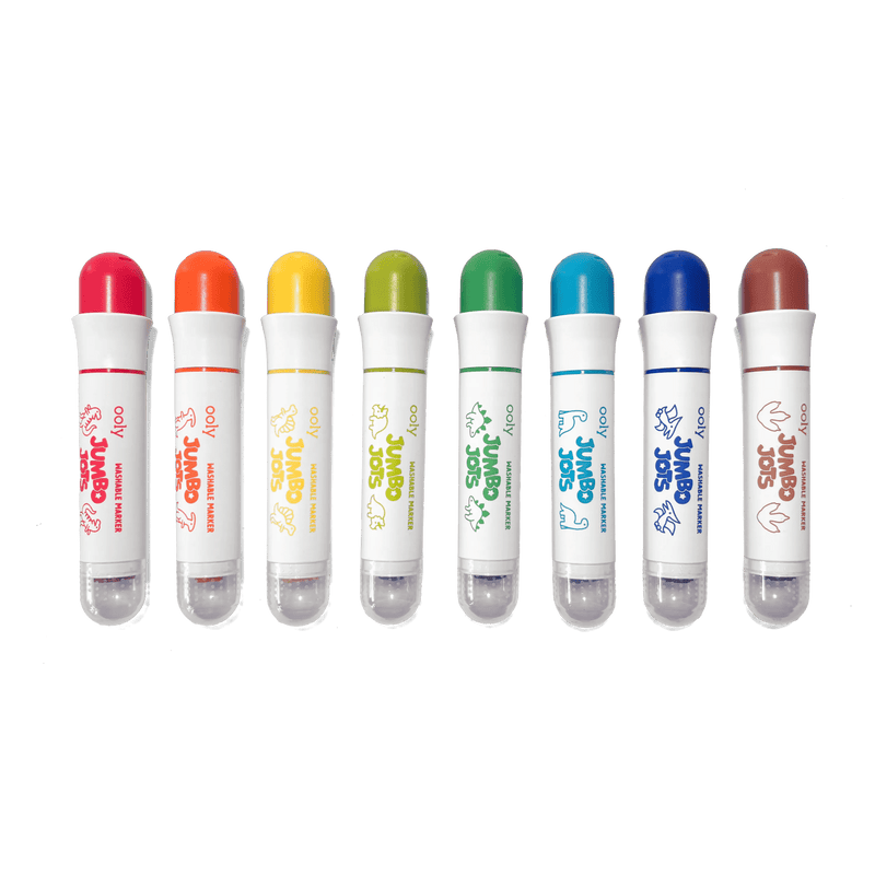Jumbo Jots Dual Tip Dinosaur Stamp Markers - Set of 8 - Art Department LLC
