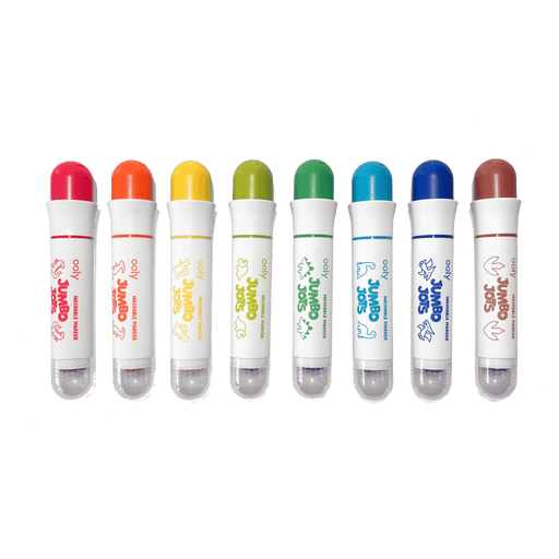 Jumbo Jots Dual Tip Dinosaur Stamp Markers - Set of 8 - Art Department LLC