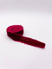 1.25" Raw Edge Velvet Ribbon - Art Department LLC
