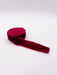 1.25" Raw Edge Velvet Ribbon, merlot.