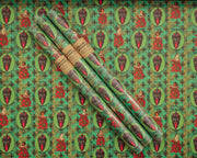 Krampus Children Collage Wrapping Paper Set 3 Sheet Roll - Art Department LLC