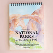 National Parks Watercoloring Book - Outlines w/Video Tutorials - Art Department LLC