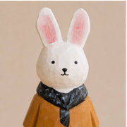 Artisanal Hand-Carved Bunny Wood Figurine - Art Department LLC