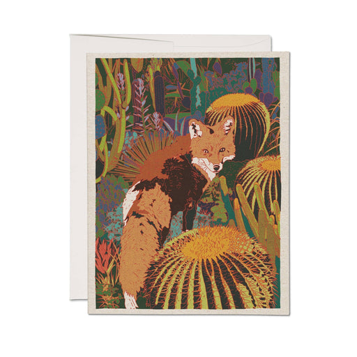 Red Fox Greeting Card - Art Department LLC