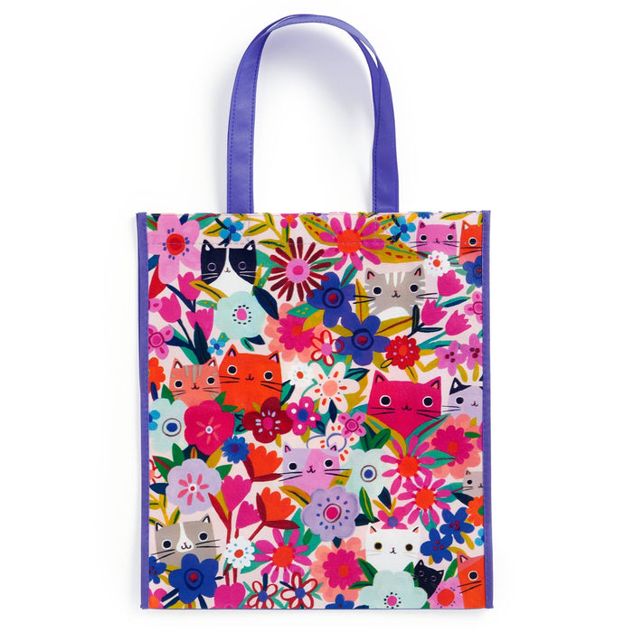 Blooming Cats Reusable Shopping Bag - Art Department LLC