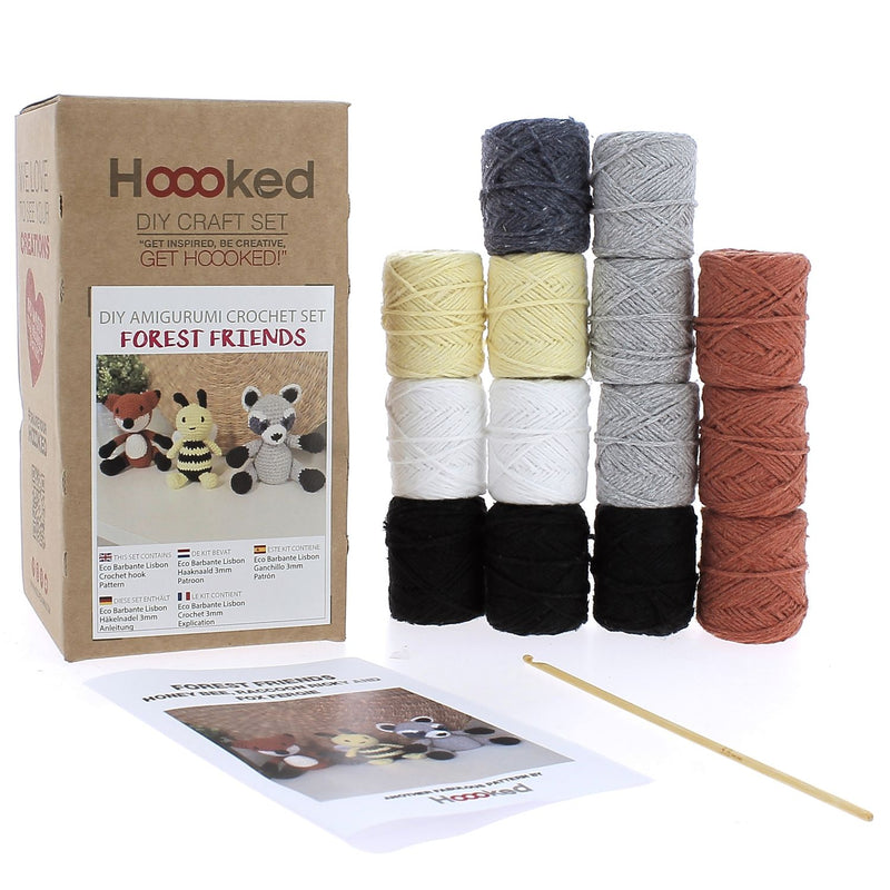 Hoooked Amigurumi DIY Kit W/Eco Barbante Yarn - Art Department LLC