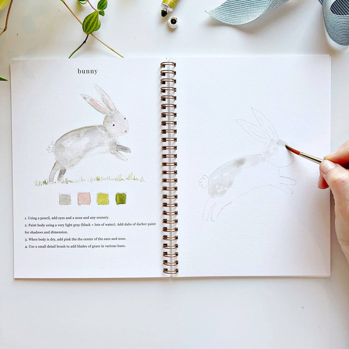 Animals watercolor workbook - Art Department LLC