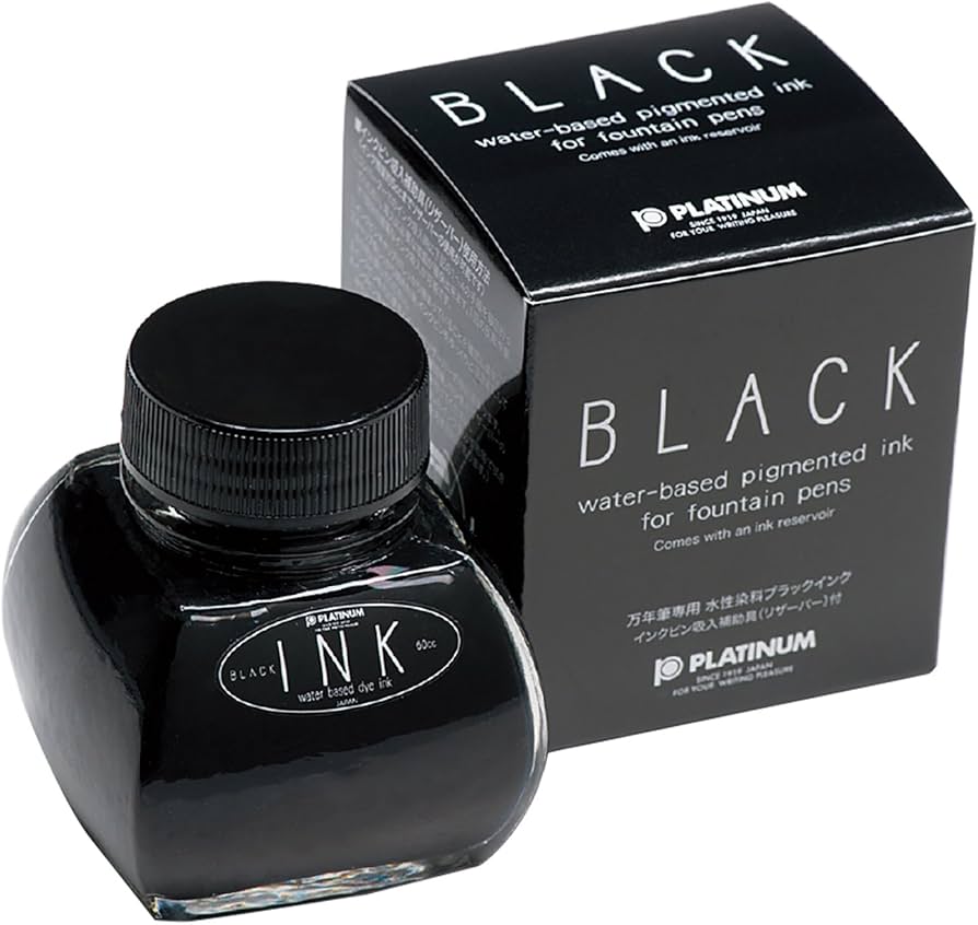 Platinum Black Ink - 60 ml Bottle - Art Department LLC