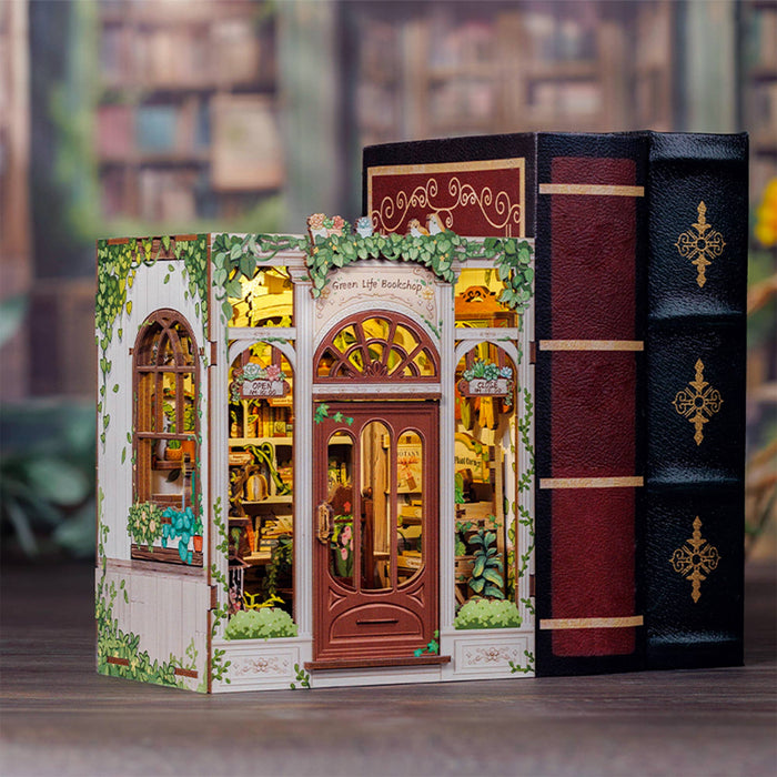 DIY Book Nook Kit: Green Life Bookshop - Art Department LLC