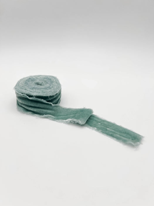 1.25" Raw Edge Velvet Ribbon