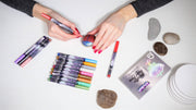 PINTAR Metallic Paint Pens - 14 Pack, 0.7MM Fine Tip - Art Department LLC