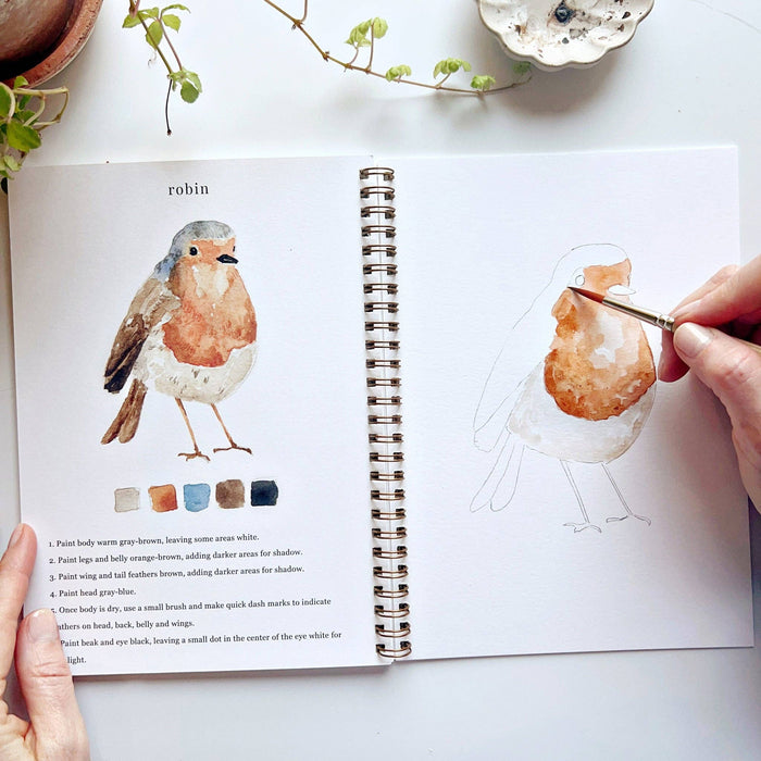 Birds watercolor workbook - Art Department LLC