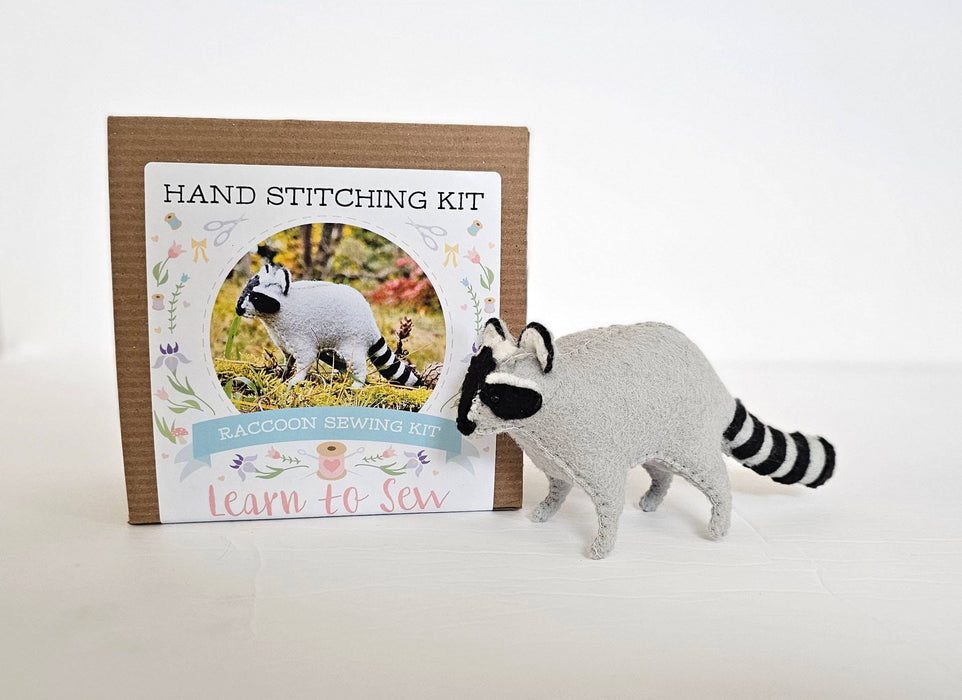 DIY Felt Raccoon Sewing Kit - Art Department LLC