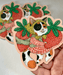 Strawberry Cat Sticker - Art Department LLC