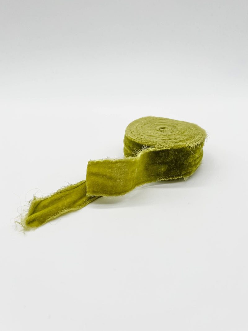 1.25" Raw Edge Velvet Ribbon - Art Department LLC