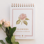 Flowers watercolor workbook - Art Department LLC