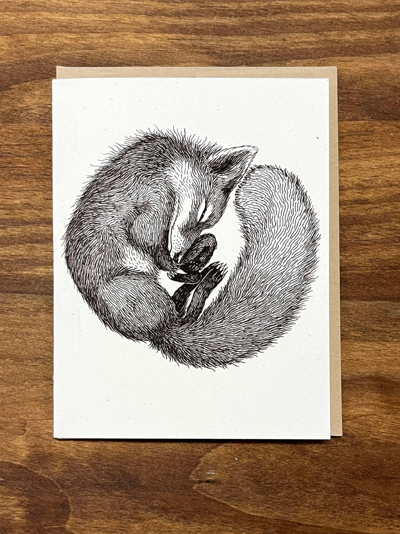 Animal Note Card - Fox - Art Department LLC