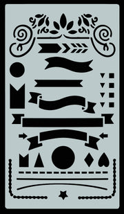 Essentials Dotted Journal Stencil Set - Art Department LLC