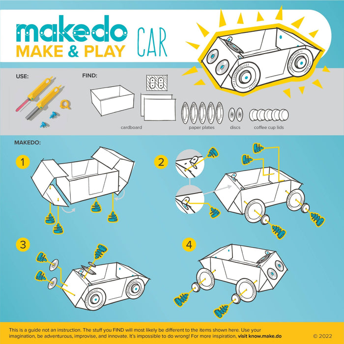 DISCOVER | Makedo Cardboard Construction Kit - Art Department LLC