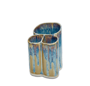 Vase & brush Holder - Stoneware Pottery - Art Department LLC
