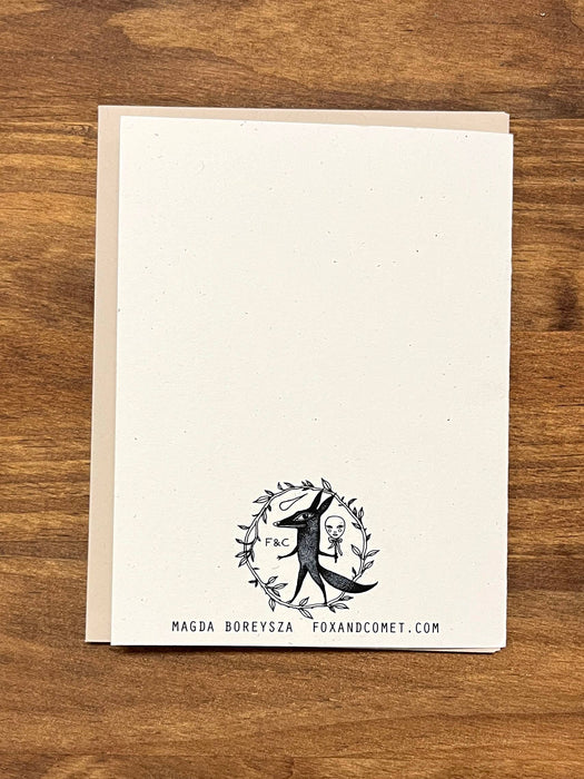Animal Note Card - Fox