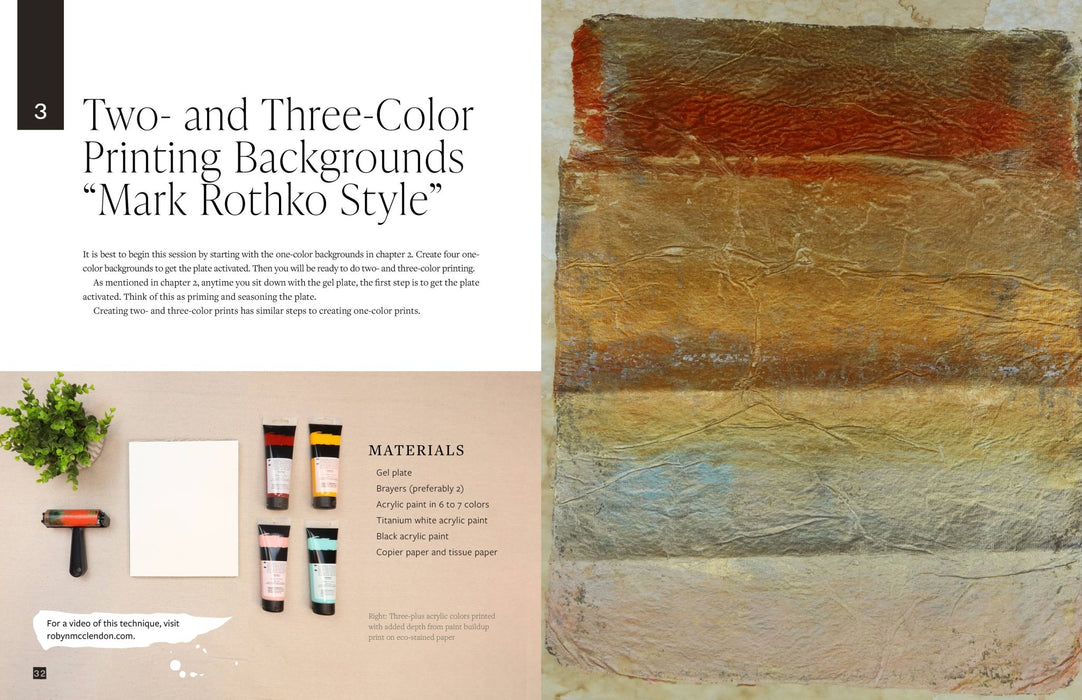 Gel Plate Printing for Mixed - Media Art - Art Department LLC