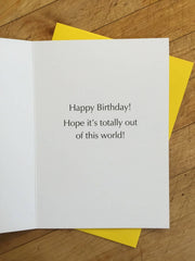 Astro Cat Birthday Card - Art Department LLC