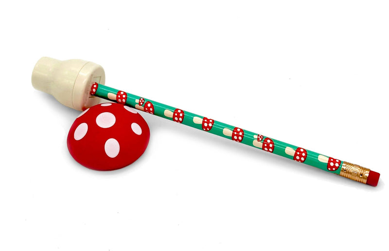 Mushroom Pencils + Sharpener - Art Department LLC